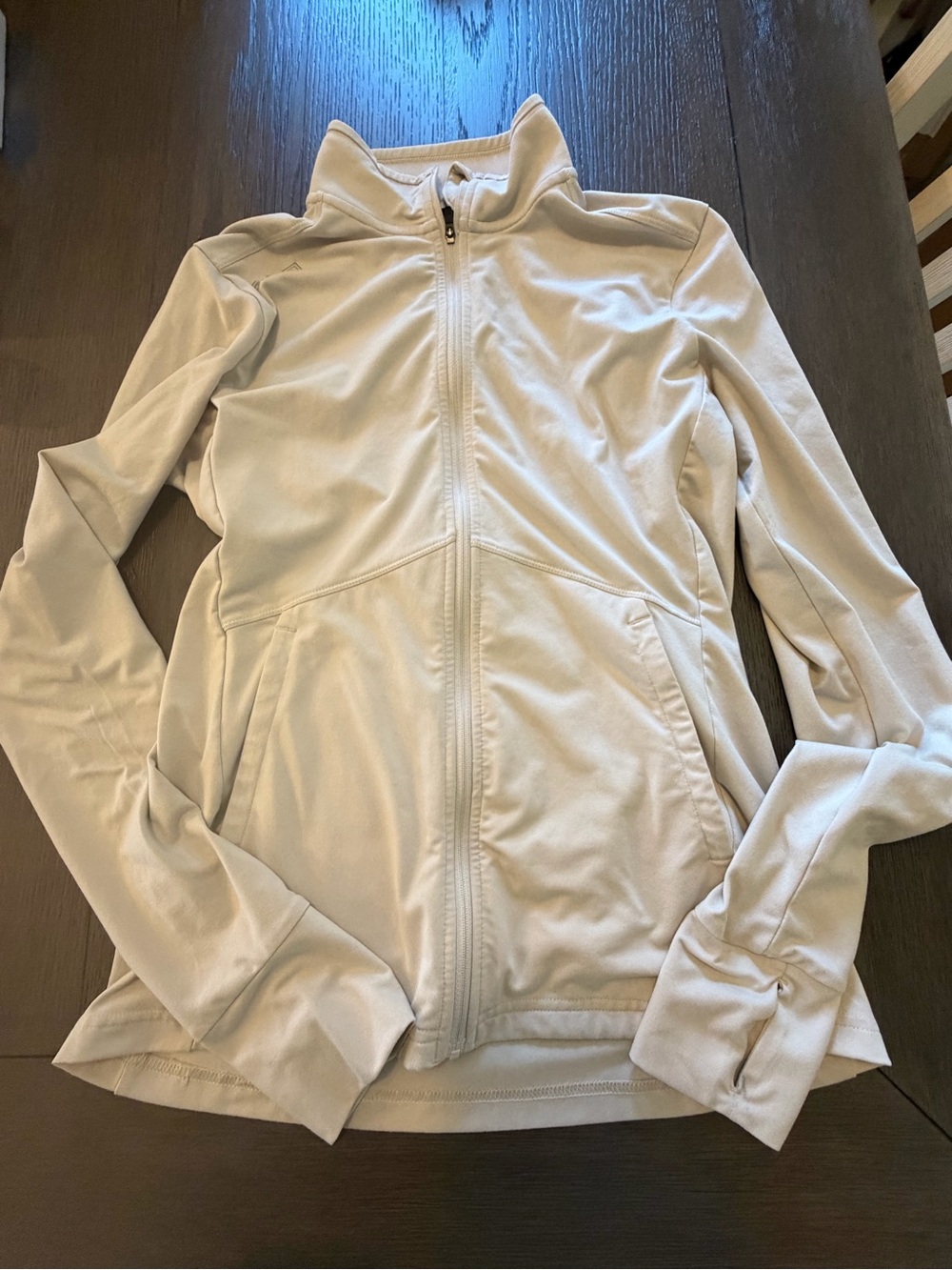 5.11 PT-R Women's Full Zip Lightweight Athletic Jacket Beige Size XS